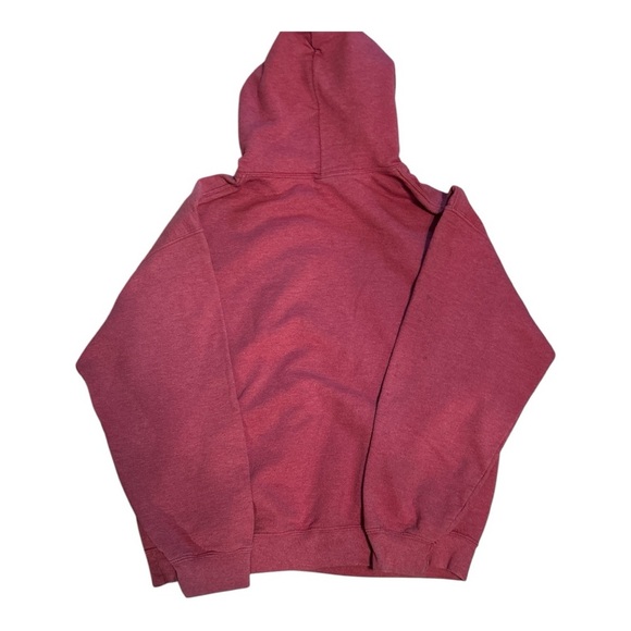 Miles City Montana Red Hoodie Size Large with Flaws - Picture 2 of 4